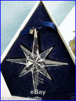 Swarovski Crystal 1995 Annual Christmas Ornament Star Original Box & Certificate