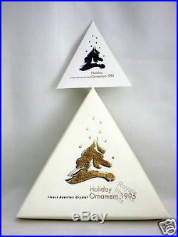 Swarovski Crystal 1995 Annual Christmas Ornament Star Original Box & Certificate