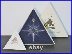 Swarovski Crystal 1995 Snowflake Ornament with COA & Box