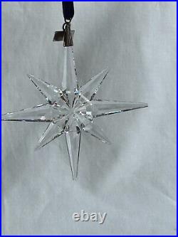 Swarovski Crystal 1995 Snowflake Star Christmas Holiday Ornament Box Mint
