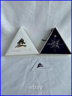 Swarovski Crystal 1995 Snowflake Star Christmas Holiday Ornament Box Mint