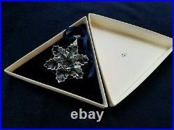 Swarovski Crystal 1996 Annual Edition Christmas Ornament Snowflake With Box