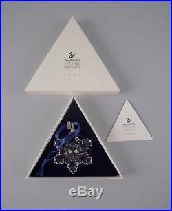 Swarovski Crystal 1996-SNOWFLAKE Annual Christmas Ornament with Box & COA