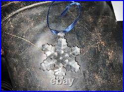 Swarovski Crystal 1996 Snowflake Annual Christmas Holiday Ornament
