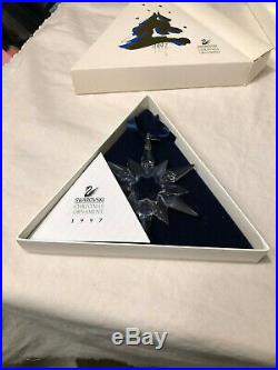 Swarovski Crystal 1997 Annual Christmas Ornament Star Perfect And Complete