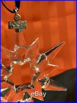 Swarovski Crystal 1997 Annual Star Snowflake Christmas Ornament Mint