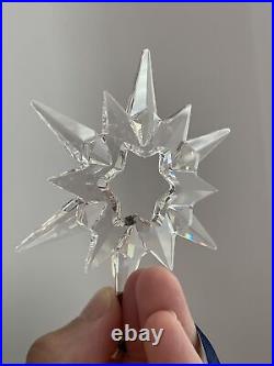 Swarovski Crystal 1997 Christmas Star Ornament In Box-Small Flaw