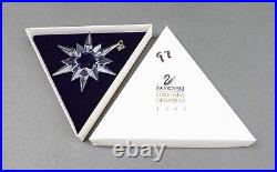 Swarovski Crystal 1997 Snowflake Annual Christmas Holiday Ornament With Box