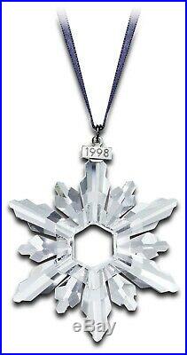 Swarovski Crystal 1998 ANNUAL ORNAMENT LARGE SIZE CHRISTMAS 220037 NEW MIB