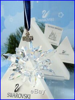 Swarovski Crystal 1998 Annual Christmas Ornament Snowflake Star Box Certificate