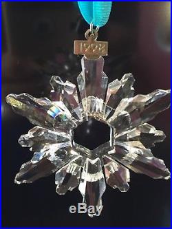 Swarovski Crystal, 1998 Annual Christmas Snowflake Ornament, NO BOX