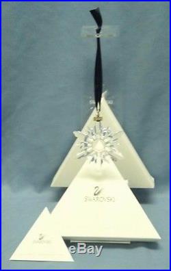 Swarovski Crystal 1998 Annual Snowflake Holiday Christmas Ornament NIB with Cert