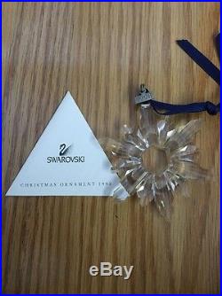 Swarovski Crystal 1998 Annual Snowflake Holiday Christmas Ornament NIB with Cert