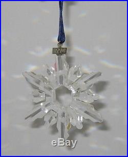 Swarovski Crystal 1998 CHRISTMAS SNOWFLAKE ORNAMENT In Box With COA
