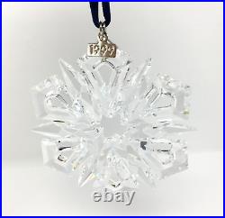 Swarovski Crystal 1999 Annual Christmas Snowflake Ornament Mint in Boxes