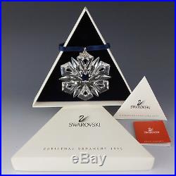 Swarovski Crystal 1999 Annual Snowflake Star Xmas Tree Ornament with Tag MIB