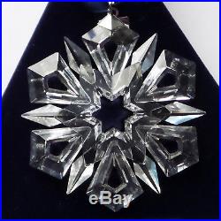 Swarovski Crystal 1999 Annual Snowflake Star Xmas Tree Ornament with Tag MIB