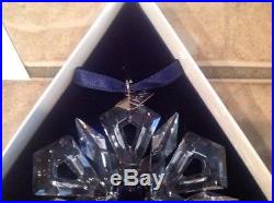 Swarovski Crystal 1999-SNOWFLAKE Annual Christmas Ornament with Box & COA