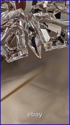 Swarovski Crystal 1999 Snowflake Star Ornament 3'', Tiny damage, No Box/COA