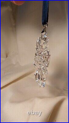 Swarovski Crystal 1999 Snowflake Star Ornament 3'', Tiny damage, No Box/COA