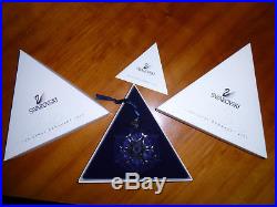 Swarovski Crystal 2000 Annual Snowflake Christmas Ornament, NEW withboxes, COA