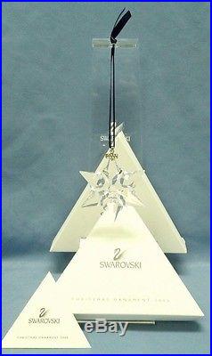 Swarovski Crystal 2000 Annual Snowflake Holiday Christmas Ornament NIB with Cert