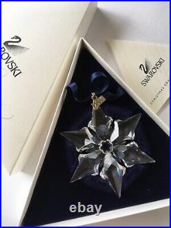 Swarovski Crystal 2000 Annual Snowflake Star Christmas Ornament Boxes & Insert