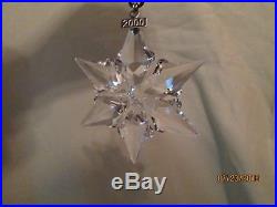 Swarovski Crystal 2000 Christmas Ornament Snowflake see description about box