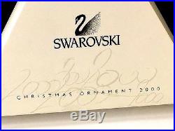 Swarovski Crystal 2000 Snowflake Annual Holiday Christmas Ornament In Box