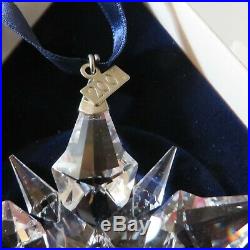 Swarovski Crystal 2001 Annual Christmas Ornament Star Snowflake Box Certificate