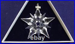 Swarovski Crystal 2001 Annual Christmas Snowflake Ornament Orig Box
