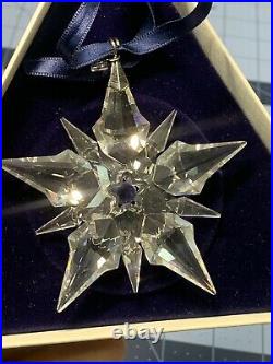 Swarovski Crystal 2001 Annual Christmas Snowflake Ornament in Original Box