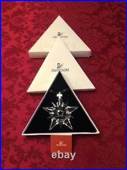 Swarovski Crystal 2001 Annual Edition Christmas Snowflake, Star, Ornament