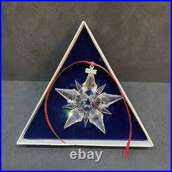 Swarovski Crystal 2001 Annual Snowflake Christmas Ornament With Original Box