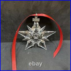 Swarovski Crystal 2001 Annual Snowflake Christmas Ornament With Original Box