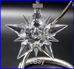 Swarovski Crystal 2001 Annual Star Snowflake Christmas Ornament Mint