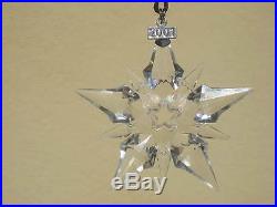 Swarovski Crystal 2001 Christmas Star Ornament