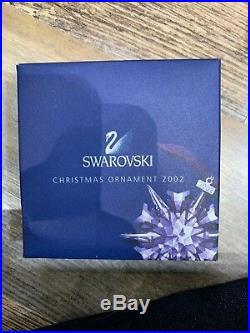 Swarovski Crystal 2002 Annual Edition Christmas Ornament 623367 MIB WithCOA
