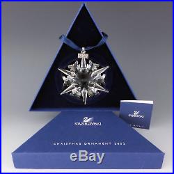 Swarovski Crystal 2002 Annual Snowflake Star Xmas Tree Ornament with Tag MIB