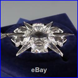 Swarovski Crystal 2002 Annual Snowflake Star Xmas Tree Ornament with Tag MIB