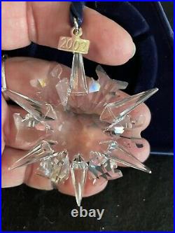 Swarovski Crystal 2002 Christmas Holiday Star Snowflake Ornament New in Box