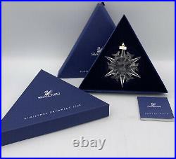 Swarovski Crystal 2002 Christmas Ornament Snowflake Star New