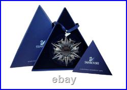 Swarovski Crystal 2002 Christmas Star Snowflake Ornament in Original Box free sh