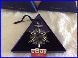 Swarovski Crystal 2002 Snowflake Annual Edition Holiday Xmas Ornament preowned