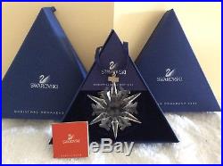 Swarovski Crystal 2002 Snowflake Annual Edition Holiday Xmas Ornament preowned