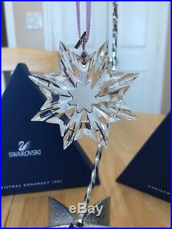 Swarovski Crystal 2003 Annual Snowflake Christmas Ornament Star Beautiful