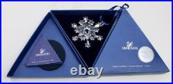 Swarovski Crystal 2004 Annual Christmas Snowflake Ornament Orig Boxes