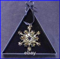Swarovski Crystal 2004 Annual Christmas Snowflake Ornament Orig Boxes