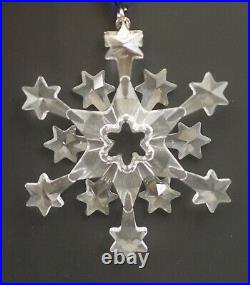 Swarovski Crystal 2004 Rockefeller Center Snowflake Christmas Ornament Nib
