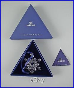 Swarovski Crystal 2004-SNOWFLAKE Annual Christmas Ornament with Box & COA